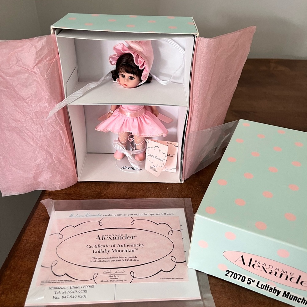 Madame Alexander Doll Lullaby Munchkin with ballet slippers